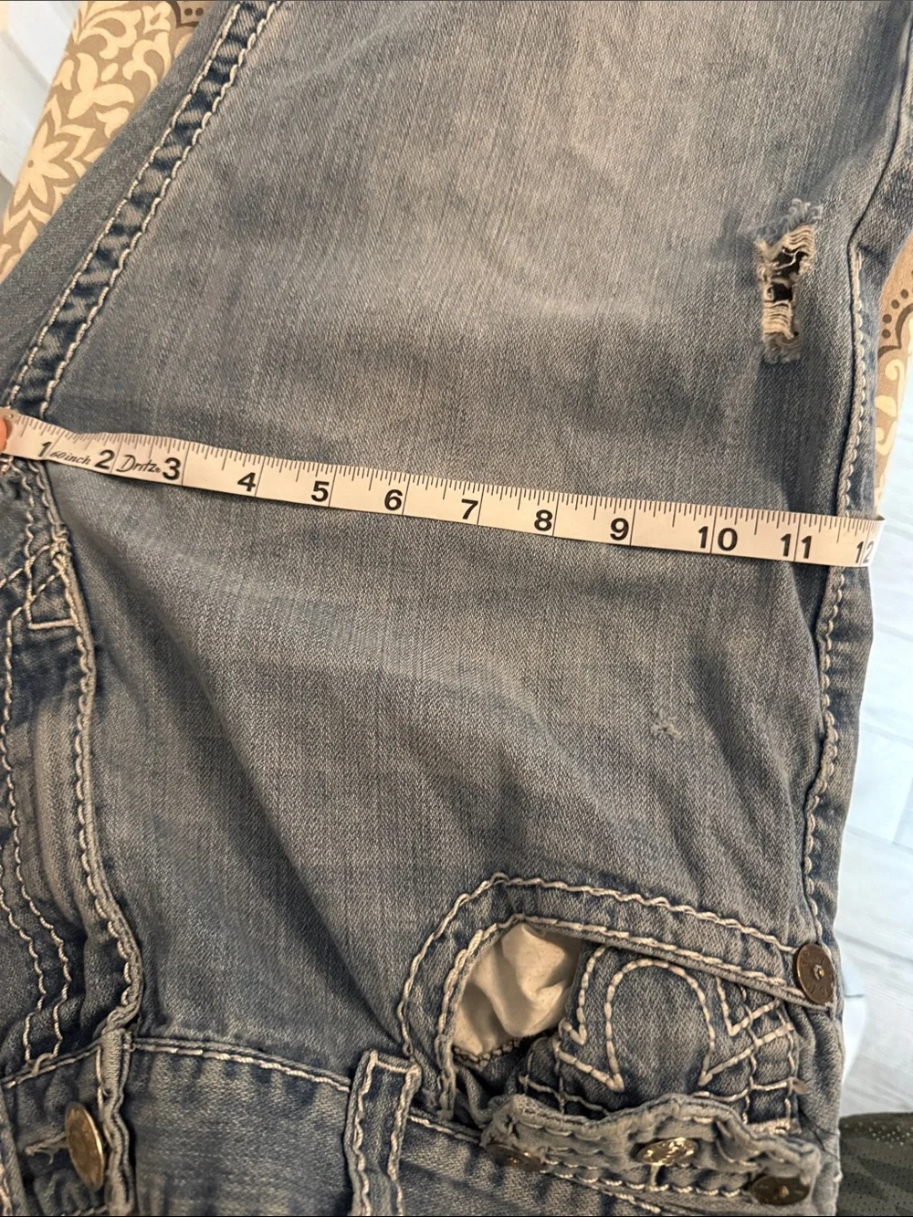 True Religion World Tour Made USA Jeans Men's 38x33 Flap Pocket Y2K